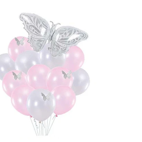 Set De Globos Diseño Mariposa 13Pcs-1