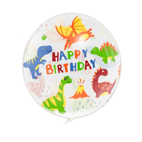Globo Burbuja Diseño Dinosaurio 80Cm-0