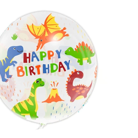 Globo Burbuja Diseño Dinosaurio 80Cm-1