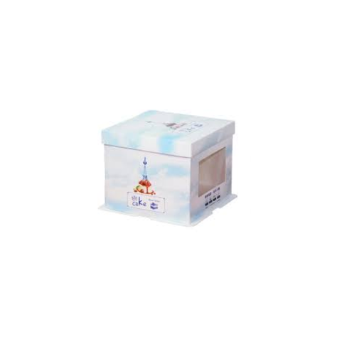 CAJA P/TORTA TRANS C/AZUL 25cm*30cm (Extra Alto).-0