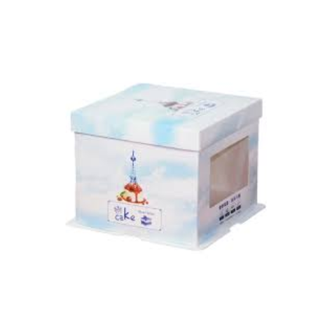 CAJA P/TORTA TRANS C/AZUL 25cm*30cm (Extra Alto).-1