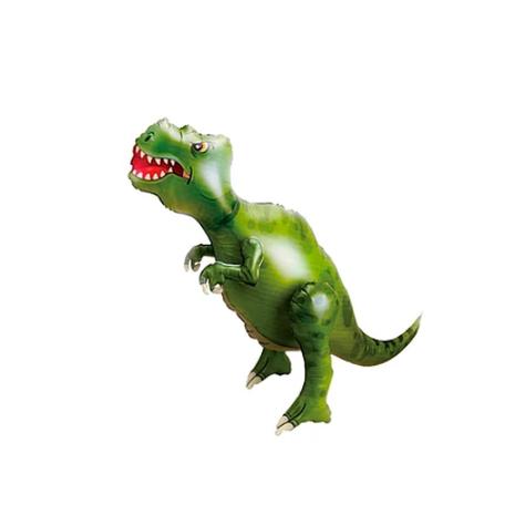 Globo Metálico Tiranosaurio Rex Verde 66x83cm-0