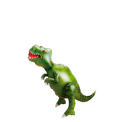 Globo Metálico Tiranosaurio Rex Verde 66x83cm-1