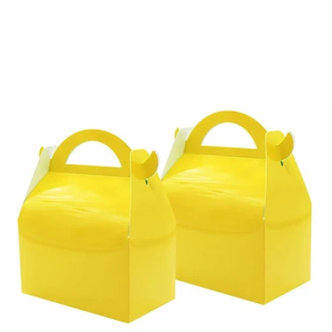 Caja De Tarta Amarilla 3pcs 16x9x19cm-1