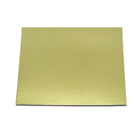 Plato Torta Cuadrado Oro 35cm 2mm-0