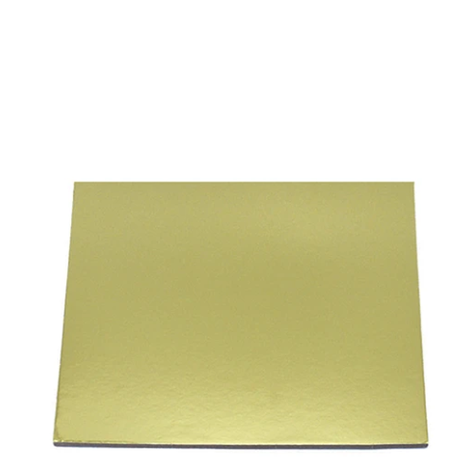 Plato Torta Cuadrado Oro 35cm 2mm-1