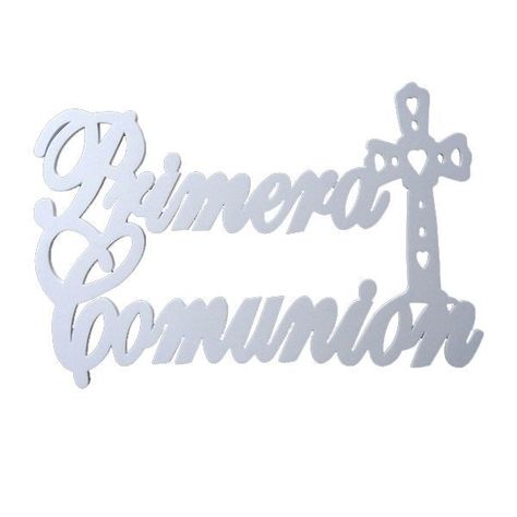 COLGANTE GOMA EVA PRIMERA COMUNION BLANCO-0