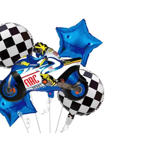 Set De Globos Diseño Motocicleta 5Pcs-1