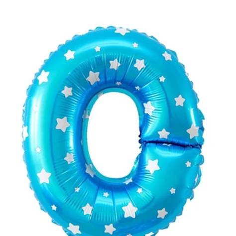 Globo Letra O Azul 16 Pulgadas-1