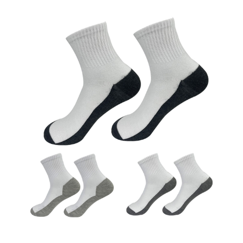 Pack 3 Calcetines Corte Tobillo Colores Gris 12 Unid-1