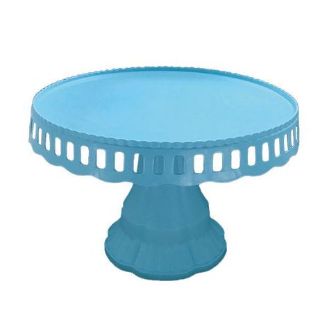 BANDEJA TORTA PLASTICO CELESTE 27CM X1 UNI-0