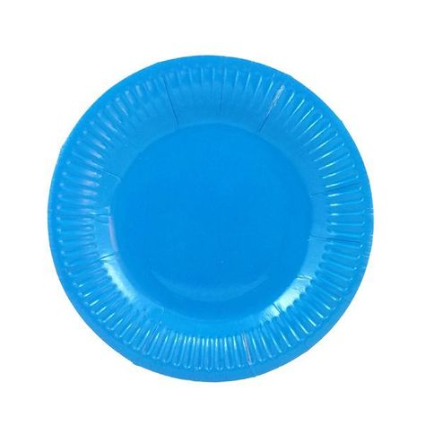PLATO 7 CARTON AZUL CLARO X10 UNI-0