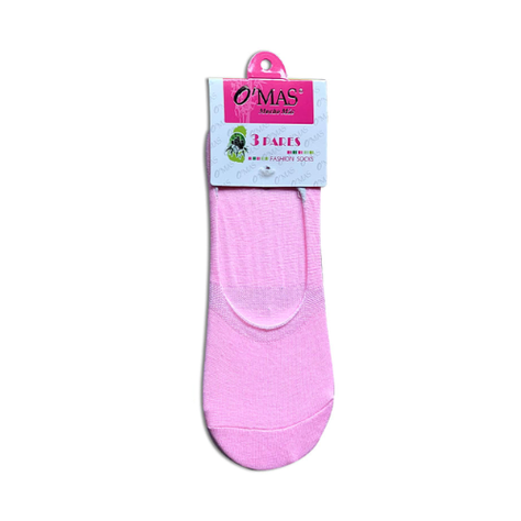 Calcetines De Mujer Invisible Color Liso 12 Unid-0