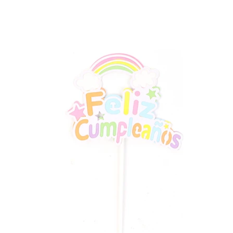 Topper Feliz Cumpleaños 12x20cm-1