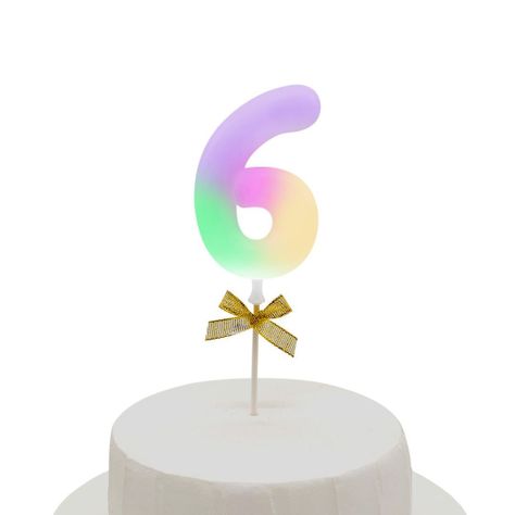 TOPPER TORTA NUMERAL LED #6-0