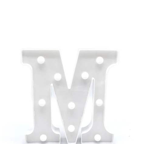 Letra Con Luz Led M Color Blanco-1