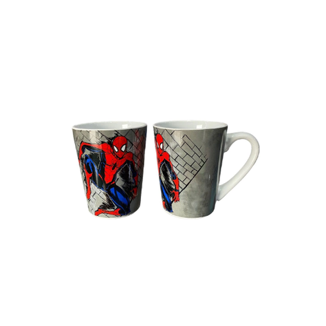 CAJA 24PCS TAZON CERAMICA SPIDERMAN 350ML MKL.-0
