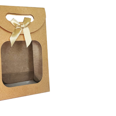 Bolsa Regalo Liso Transparente Lazo 20.5X14.5X7.5 Cm 12 Unid-1