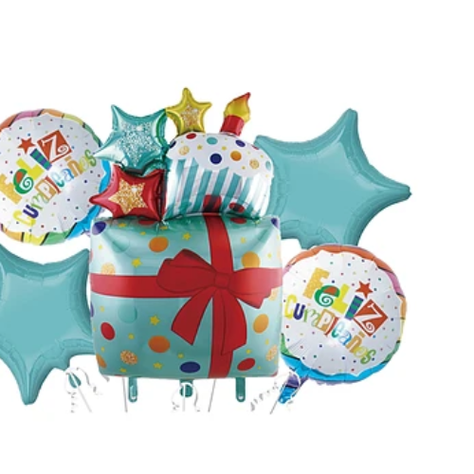 Set De Flobos Feliz Cumpleaños 5Pcs-1