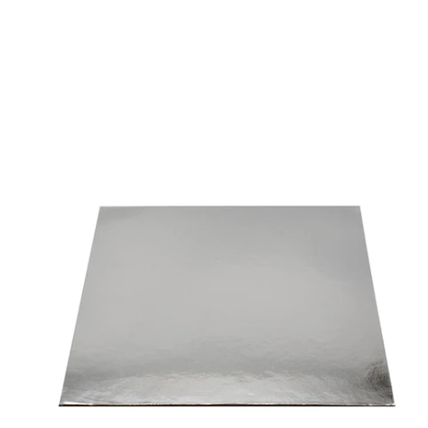 Plato Torta Cuadrado Plata 35cm 2mm-1