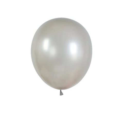 Globo De Látex Pastel Plata 45cm 1pc-0