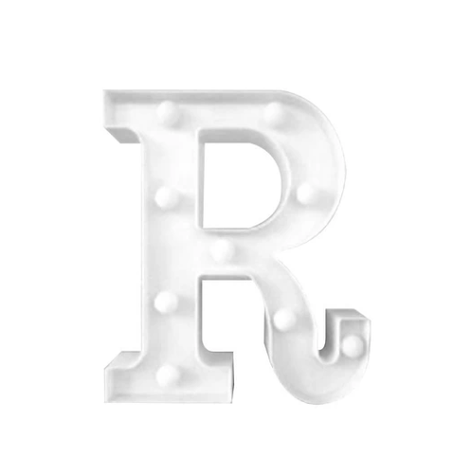 Letra Con Luz Led R Color Blanco-0