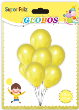 GLOBOS AMARILLOS 23CM-0