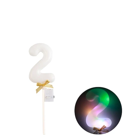Topper Número 2 Con Luz 22cm-1