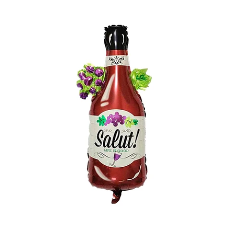 Globo Metalico Botella 48x93Cm-0