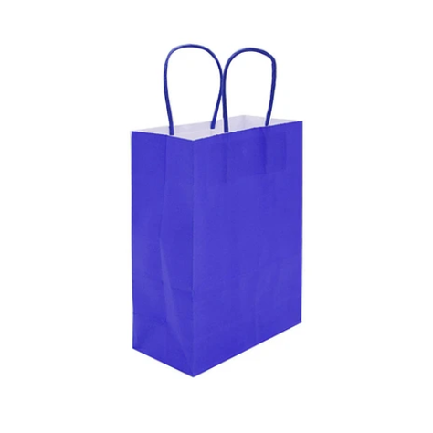 Bolsa Papel Color Azul 6x12x15cm-0
