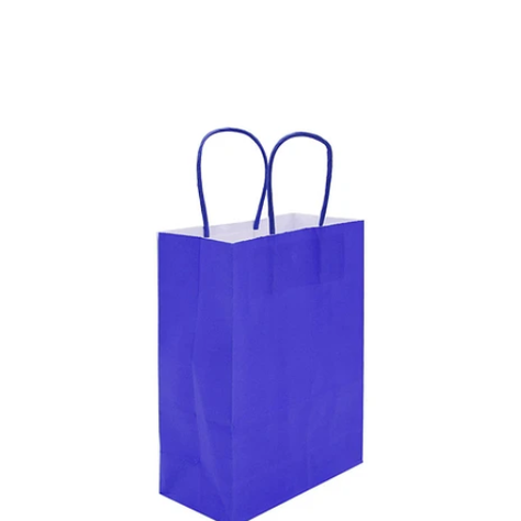 Bolsa Papel Color Azul 6x12x15cm-1