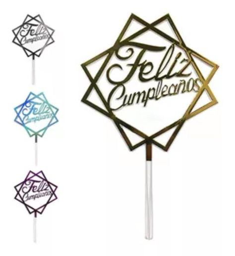 DECO TORTA ACRILICO F.C. CUADRADO CELESTE X1 UNI-1