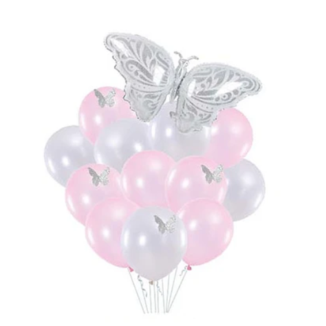 Set De Globos Mariposa 13pcs-0