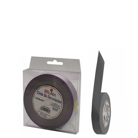 Cinta De Regalo Gris Rollo 1.8cmx50-1
