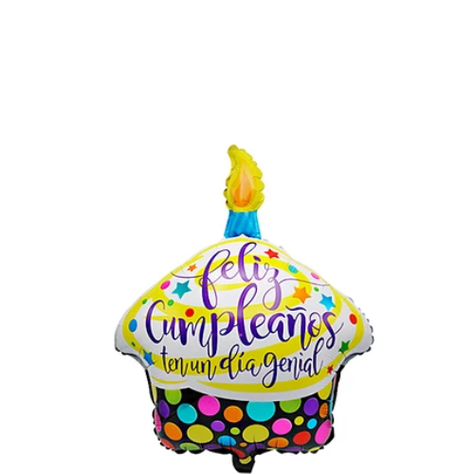Globo Metalico Vela De Cumpleaños 52x70cm-1