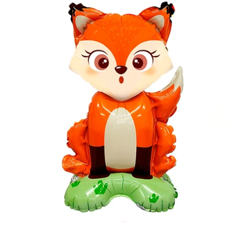 Globo Metalico Zorro Con Base 35x60 cm-0