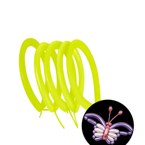 Globos De Latex Largos Amarillo 40pcs 30CM-1