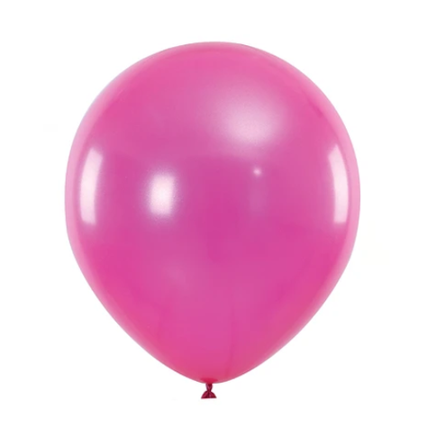 Globos De Látex Perlado Fucsia 30 Pcs 25.5Cm-0
