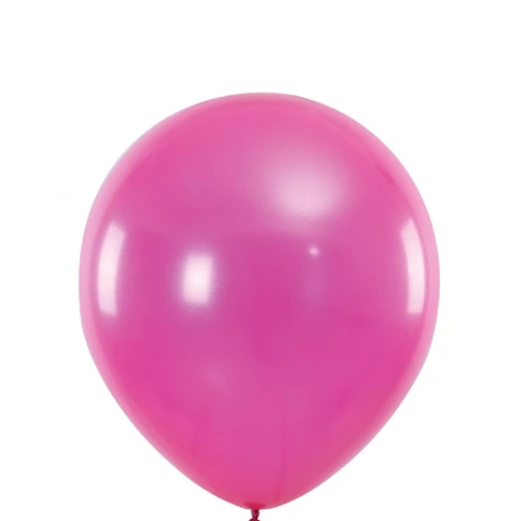 Globos De Látex Perlado Fucsia 30 Pcs 25.5Cm-1