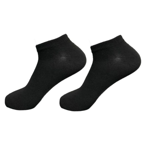 Calcetin De Hombre Tobillera Negro 12 Unidades-1