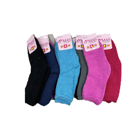 Calcetines Para Niña Plumada Color Liso | 12 Unid-0