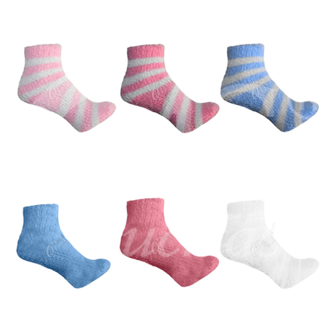 Calcetines De Bebe Corte Tobillo Color Surtido 12 Unid-0