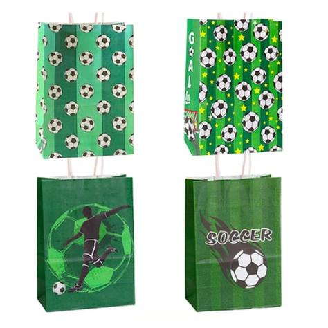 Bolsa De Papel Fútbol 8x15x21 cm-0