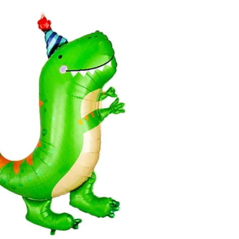 Globo Metalizado De Dinosaurio Con Sombrero-1