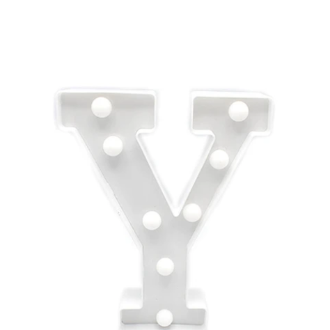 Letra Con Luz Led Y Color Blanco-1