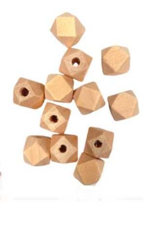 CUENTAS DE MADERA EXAGONAL AL NATURAL-0