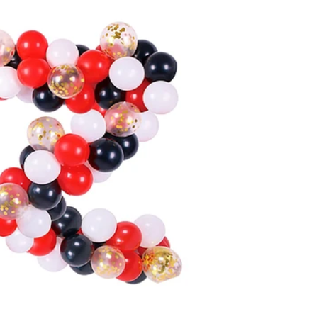 Árco Orgánico De Globos Rojo Y Negro 90Pcs-1