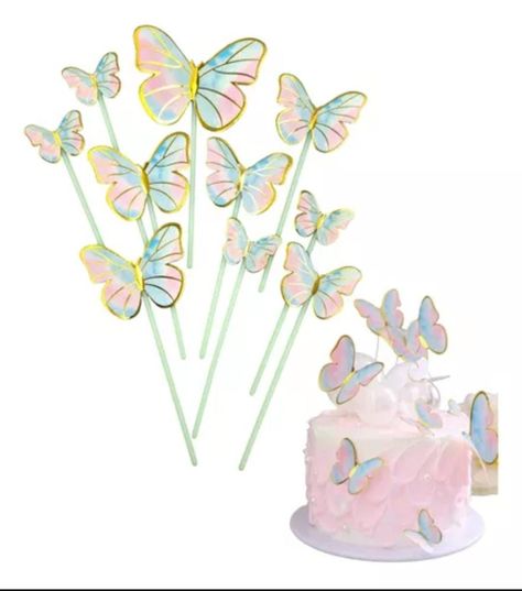 TOPPER DECO MARIPOSA MORADO X10 UNI-1
