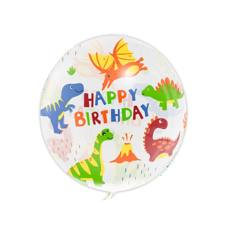 Globo Burbuja Dinosaurio 80 cm-0