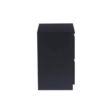 Velador Cajón doble Minimalista oscuro-3